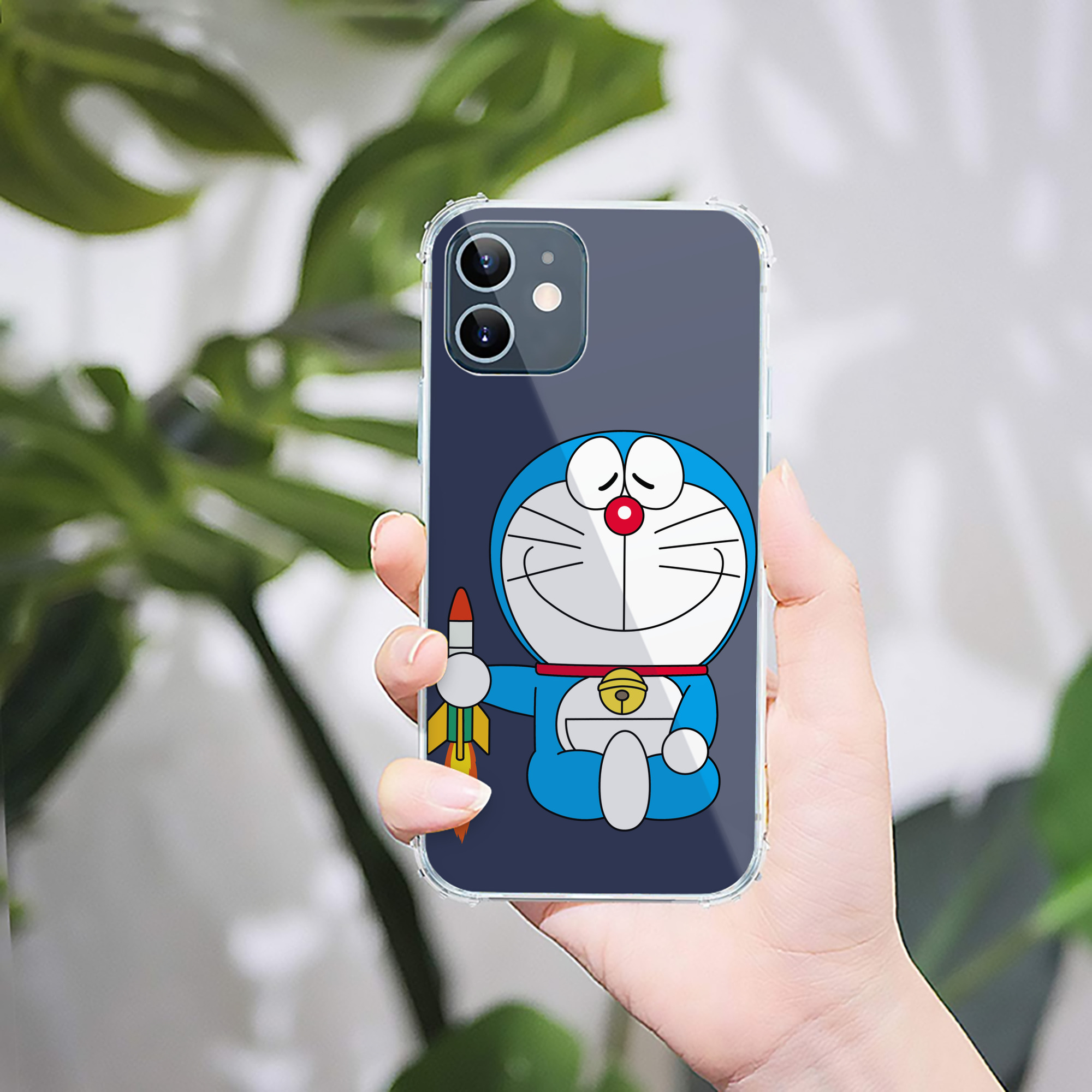 （画像用） ドラえもん Doraemon 【iPhone 12シリーズ対応】透明スマホケース（クリアソフトケース）